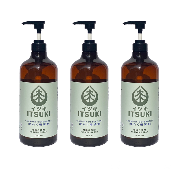 [Itsuki] Laundry Detergent 1 litre low suds no harsh chemical residue free（three bottles）
