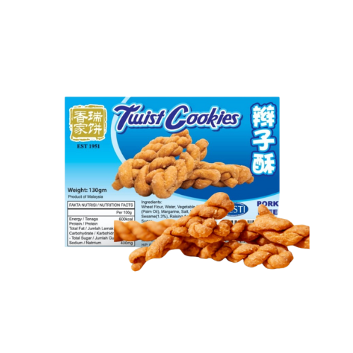 Swee Hong Biscuit Home Twist Cookies 130g