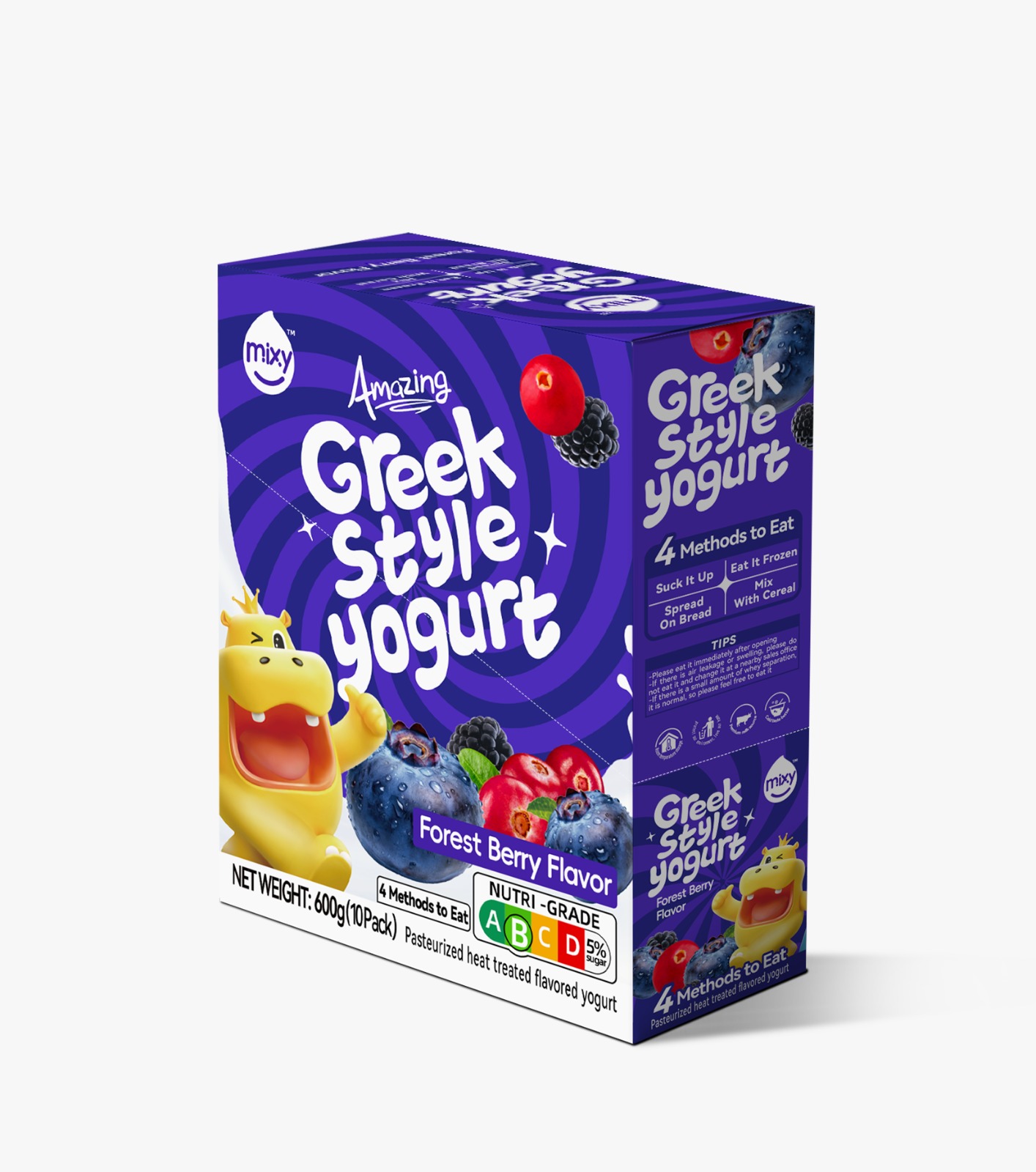 Mixy Greek Style Yogurt (Mixed Berries) (10 Packs)