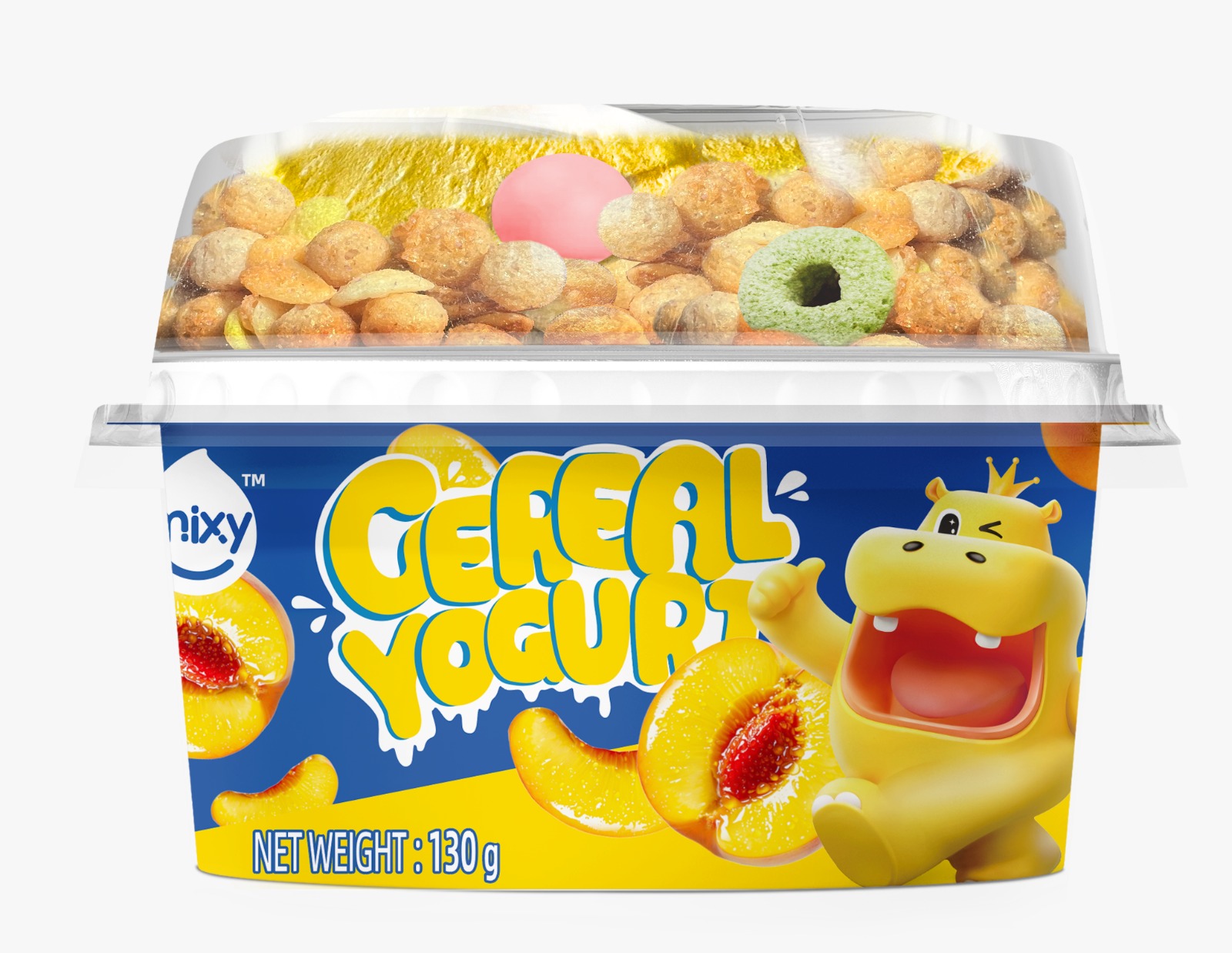 Mixy Cereal Yogurt Mixed Peach 130g*1