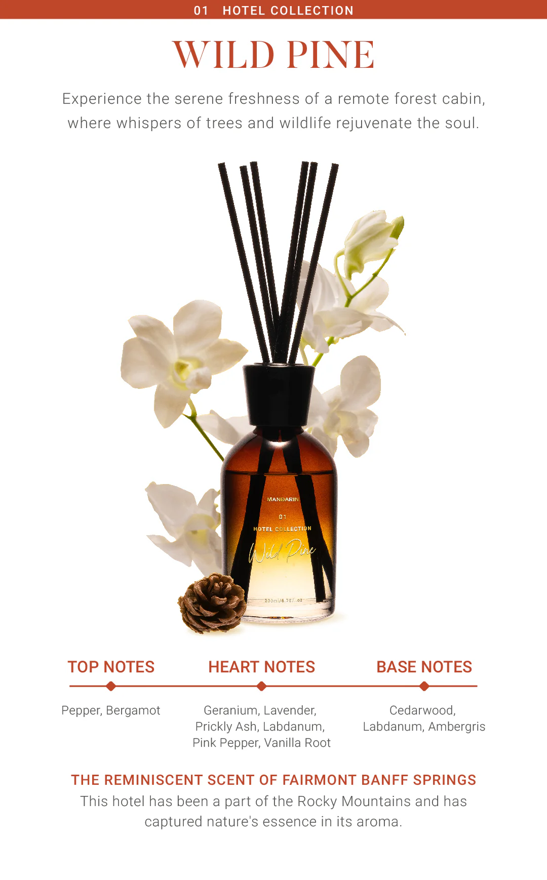REED DIFFUSER HOTEL COLLECTION - Wild Pine