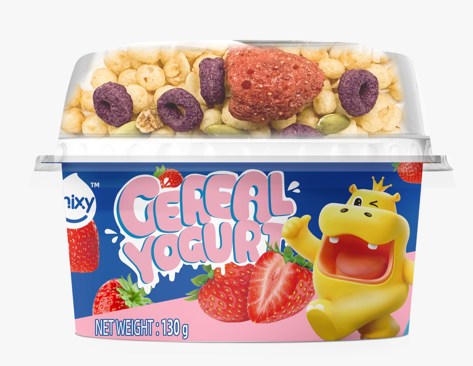 Mixy Cereal Yogurt Mixed Strawberry 130g*1